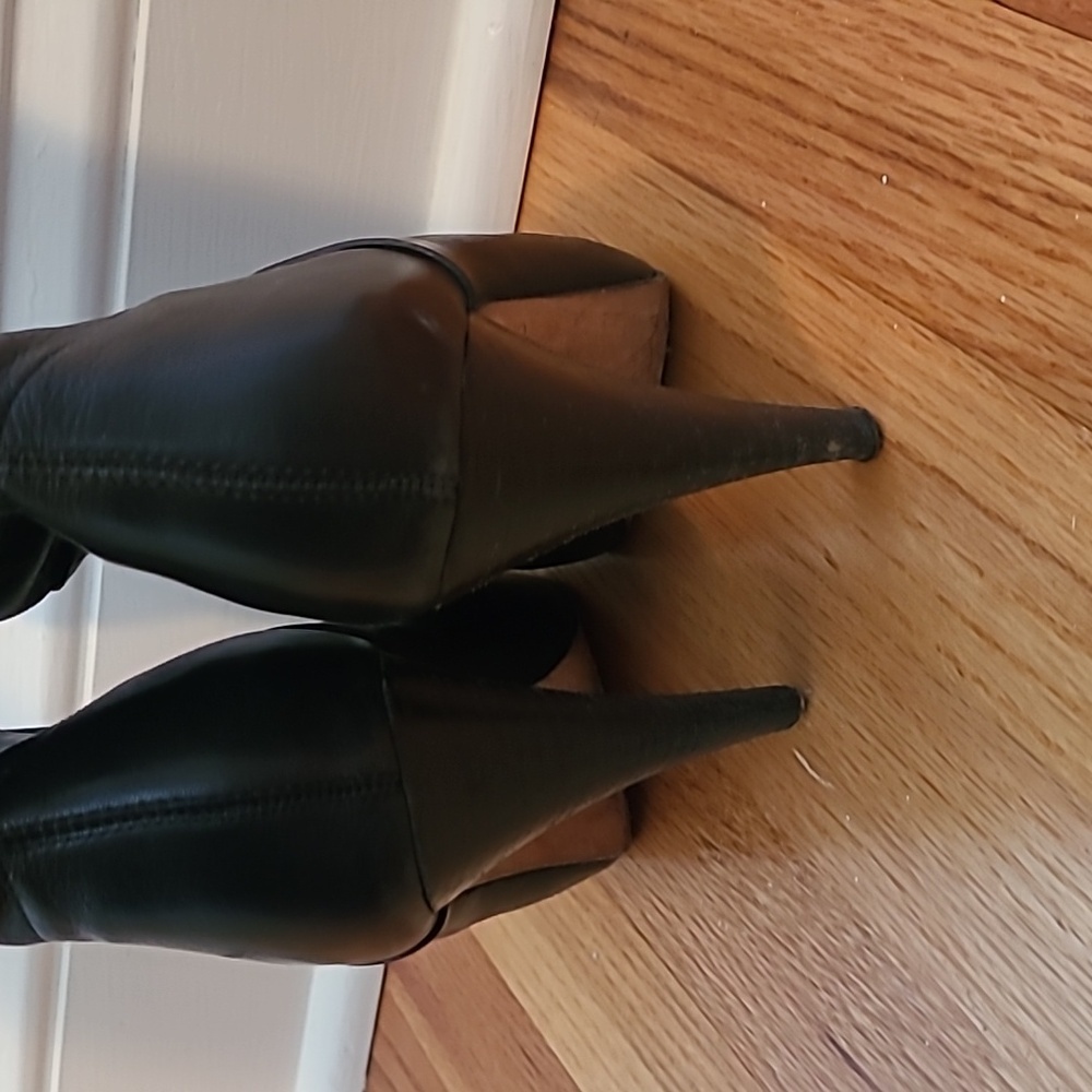 Dolce Vita Black Leather Knee Hi Boots Y2K - Picture 6 of 10